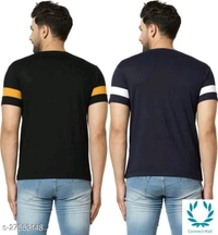 Tazo Cotton T-Shirts For Men  - M, Cotton Blend, Multipack :2